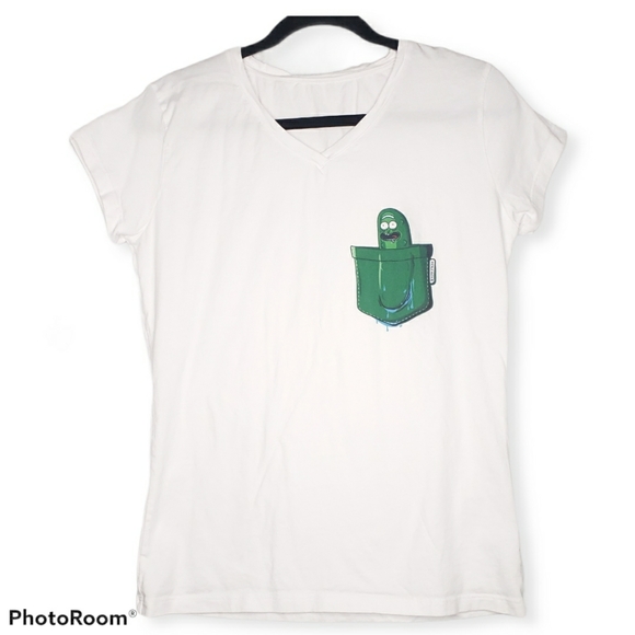 Tops - Pickle Rick Women's V-neck T-shirt